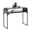 KONSOL FLORENZ -EXKLUSIV- - svart, Modern, metall/trämaterial (90/75/35cm) - Mömax