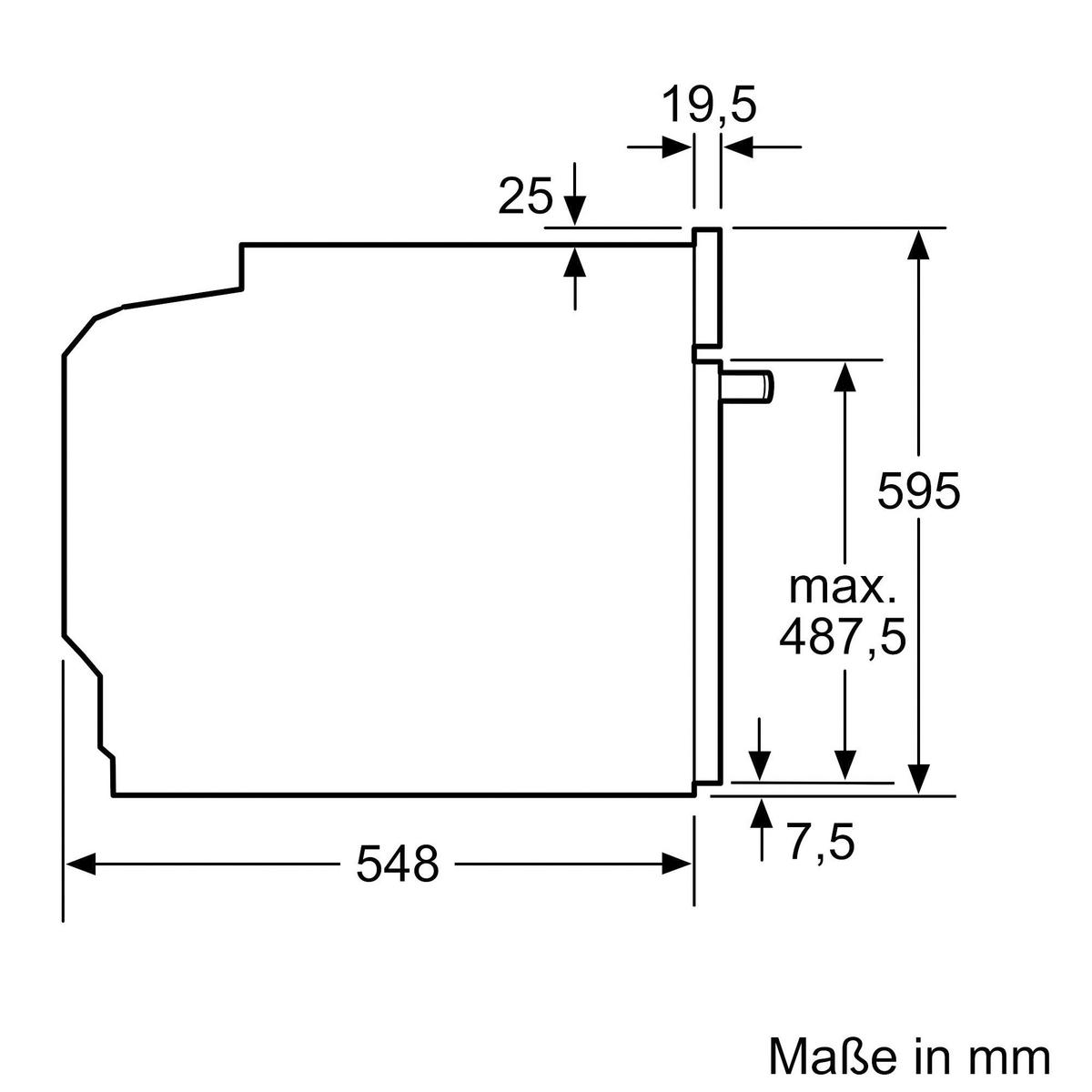 Einbaubackofen HB271ABB3 - Schwarz, MODERN (59,4/59,5/54,8cm) - Siemens