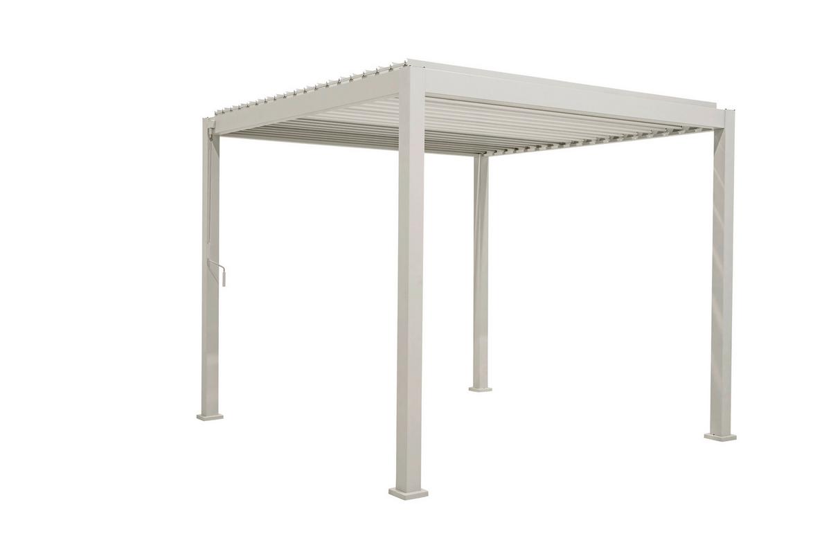 Pergola Deluxe ca. 300x250x300 cm Grau - Grau, LIFESTYLE, Metall (300/250/300cm) - Gardenson