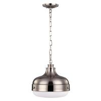 Viseća Svjetiljka Boja Nikla - boje nikla/boje oplemenjenog čelika, Konvencionalno, staklo/metal (33/48.3cm) - Elstead Lighting