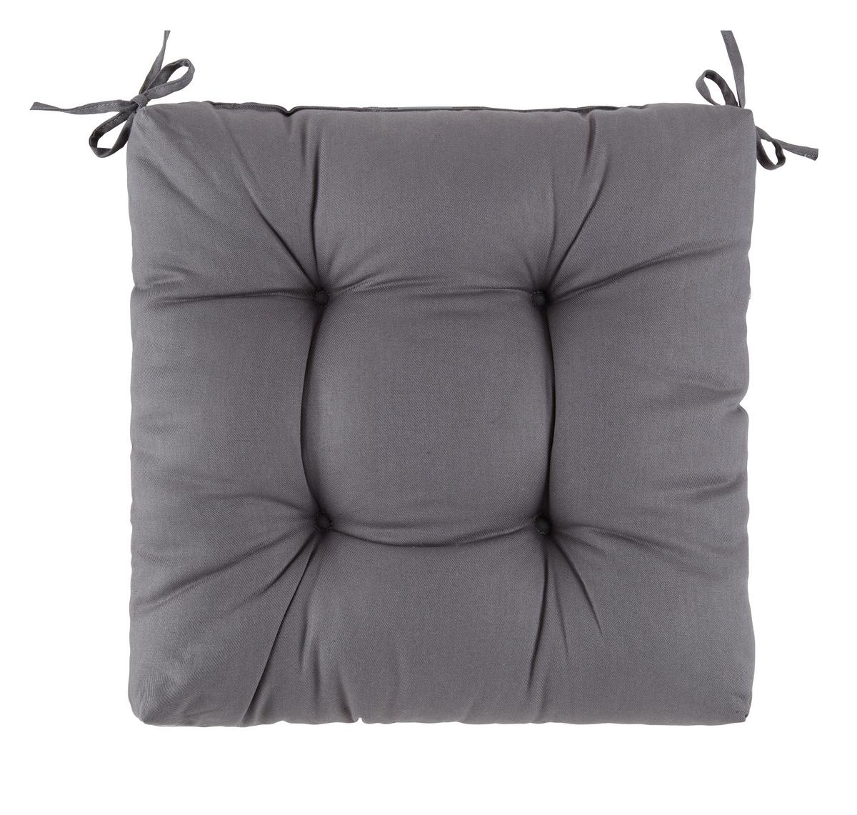 Pernă pentru șezut Elli - antracit, Konventionell (40/40/7cm) - Mömax