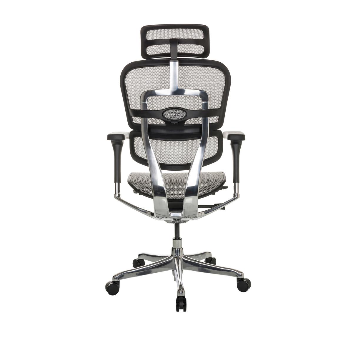Pisarniški Stol Ergohuman I, Svetlo Siva - srebrne barve/svetlo siva, Basics, kovina/umetna masa (69/119-144/65cm) - MID.YOU
