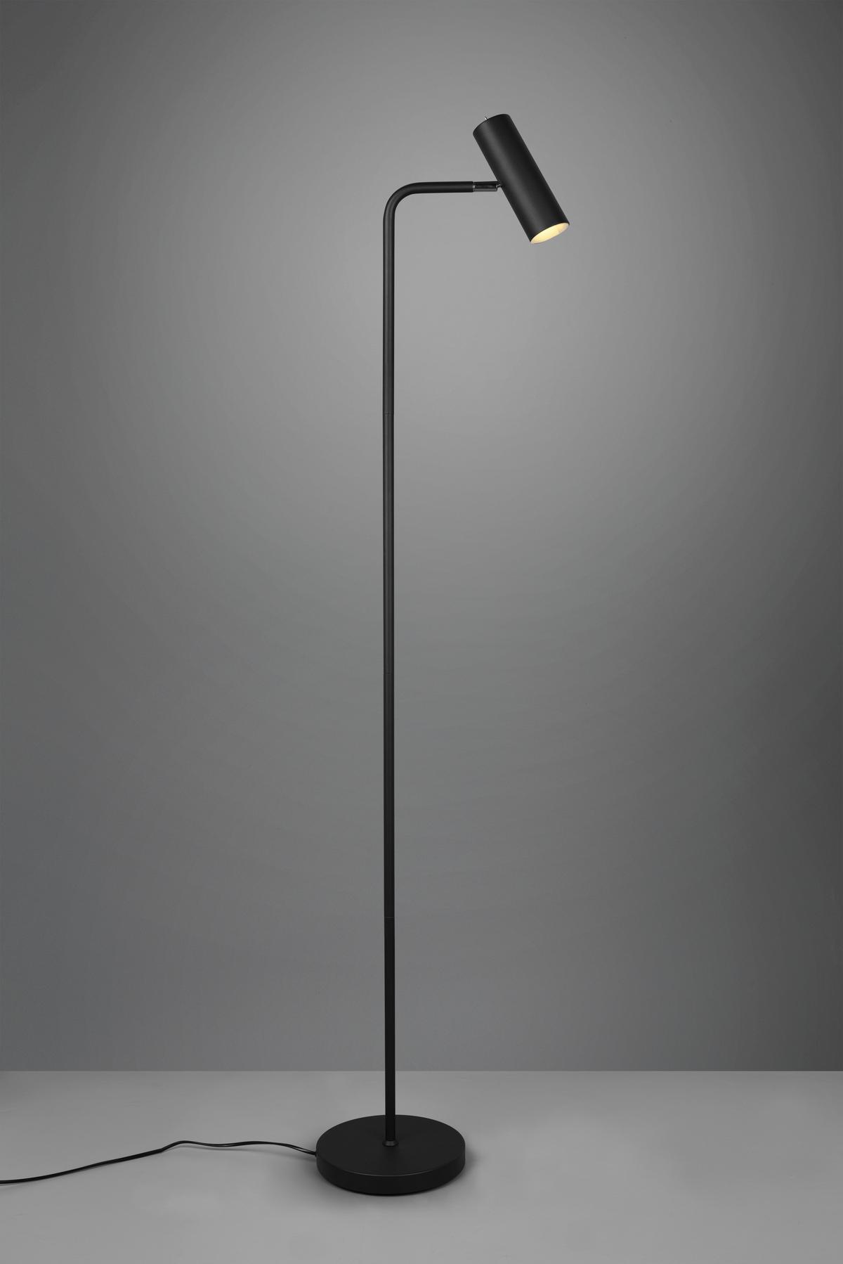 Stehleuchte Marley in Schwarz max. 5 Watt - Schwarz, Basics, Metall (151/23/39cm) - Trio Leuchten