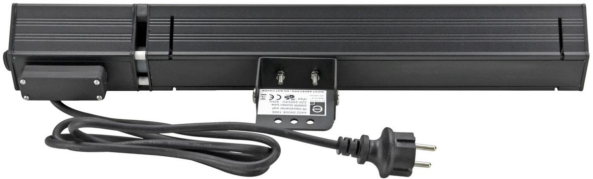 Infrarotstrahler Schwarz max. 220-240 Watt - Schwarz, Basics, Metall (54/9.4/12.5cm)