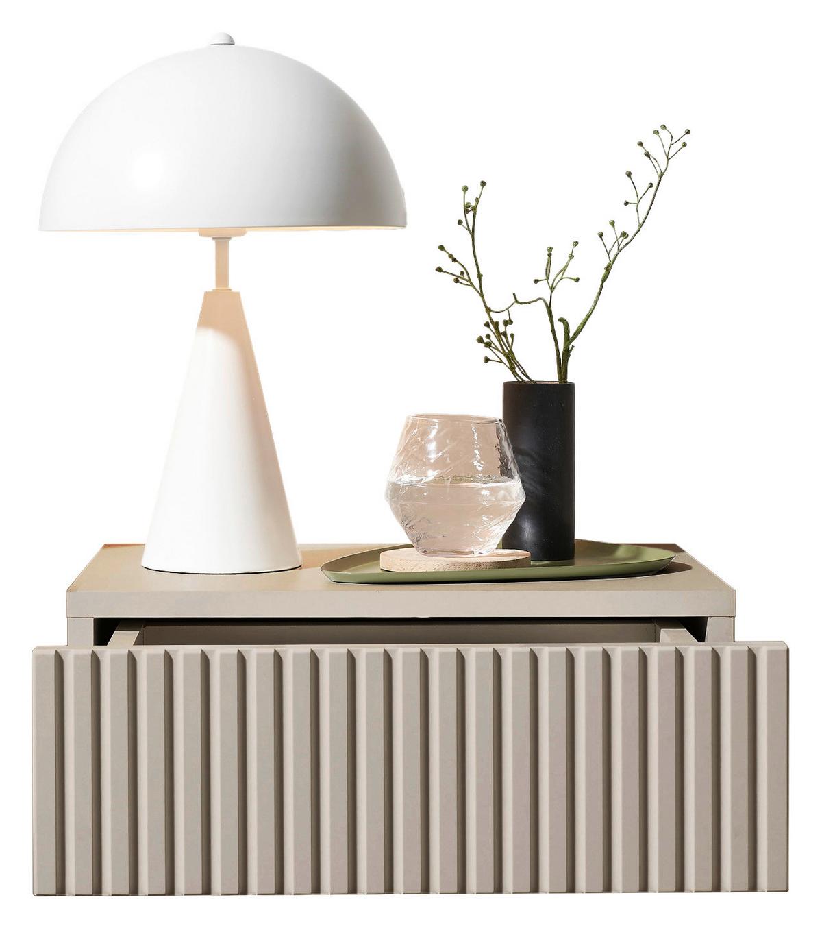 SZAFKA NOCNA TABONI - kaszmir, Konventionell, materiał drewnopochodny (42/14/30cm) - Boxxx