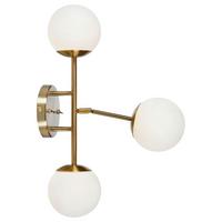 Wandleuchte Trinity Wall max. 20 Watt - Messingfarben/Weiß, Basics, Glas/Metall (15/39/60cm) - Markslöjd