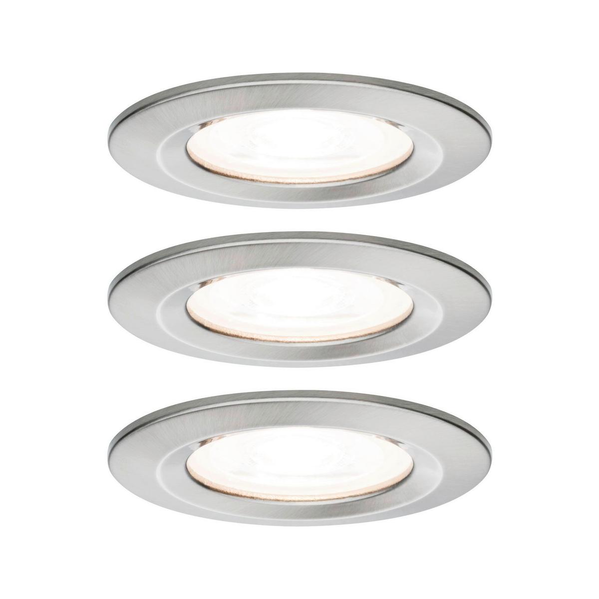 Deckenleuchte Nova in Alufarben max. 6,5 Watt - Alufarben, Basics, Metall (7,8cm) - Paulmann