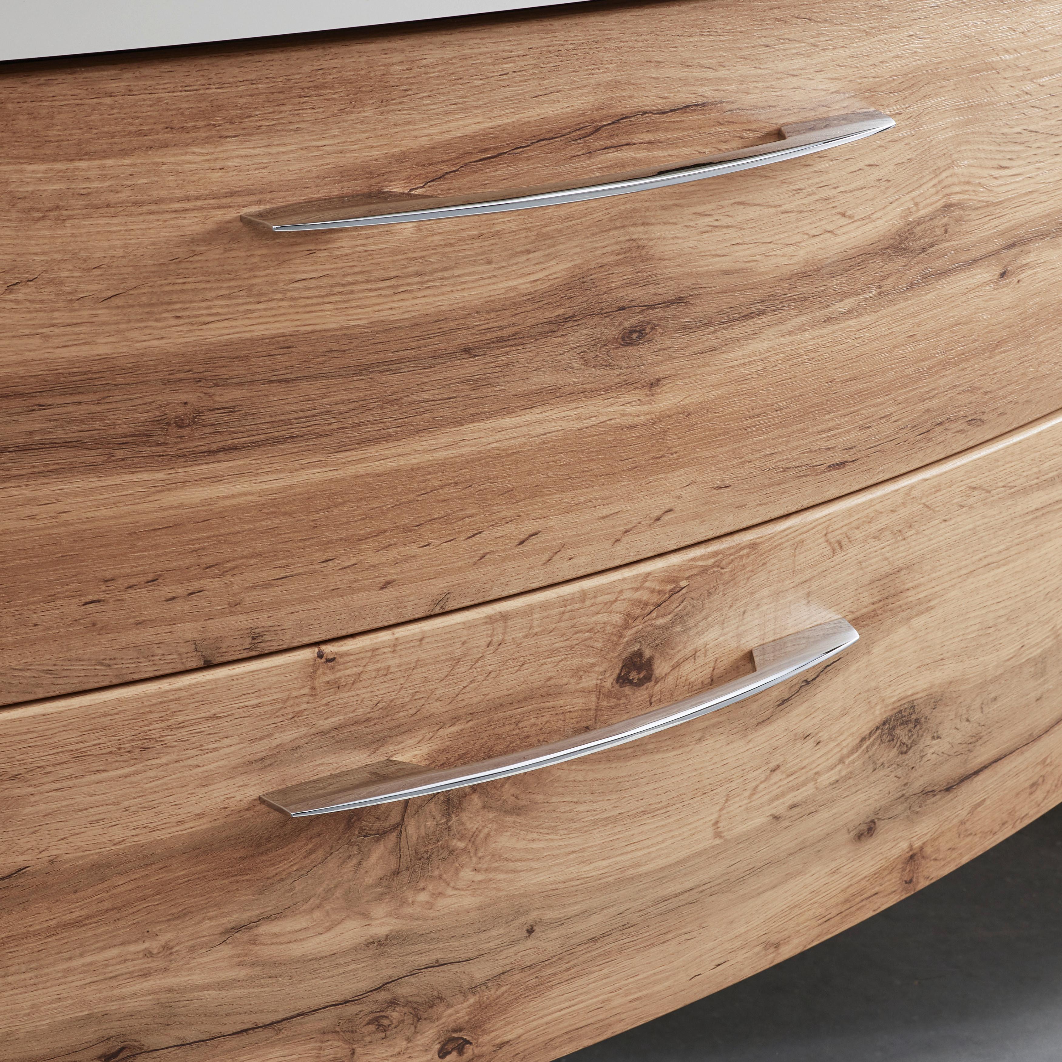 TVÄTTSTÄLL MED KOMMOD FLORIDA -EXKLUSIV- - vit/kromfärg, Modern, metall/trämaterial (100/54/47cm) - Premium Living