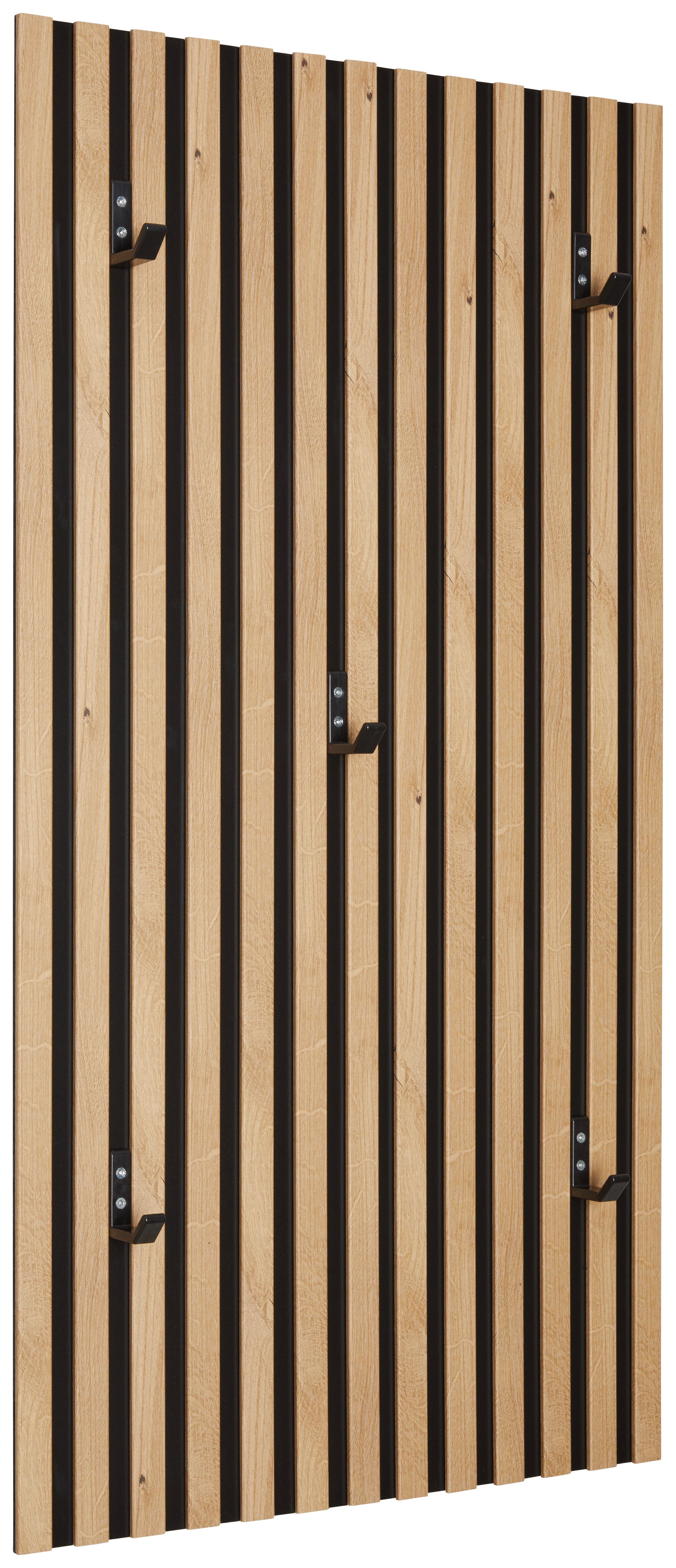 Panou cuier ALVOR - culoare lemn stejar, Trend, material pe bază de lemn (52,7/100/8,3cm) - Modern Living