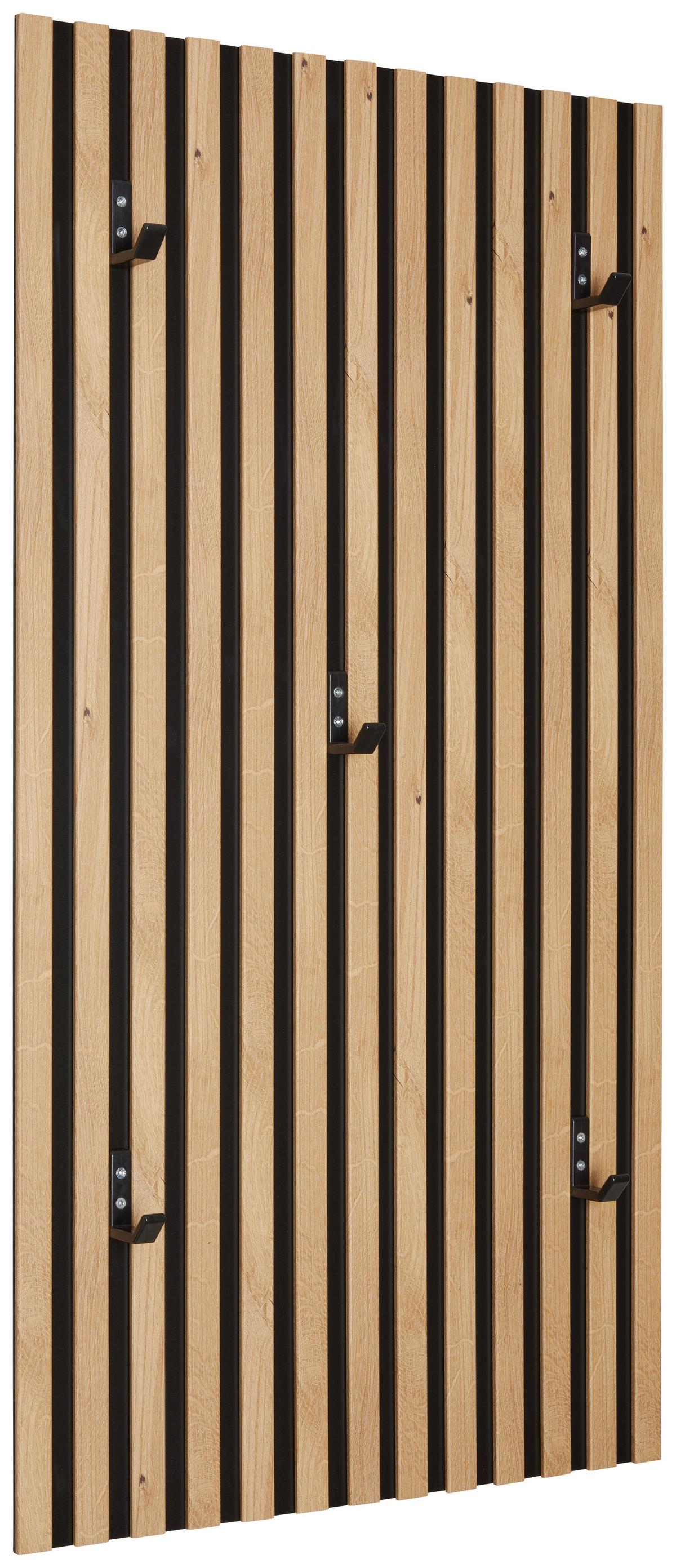 Panou cuier ALVOR - culoare lemn stejar, Trend, material pe bază de lemn (52,7/100/8,3cm) - Modern Living