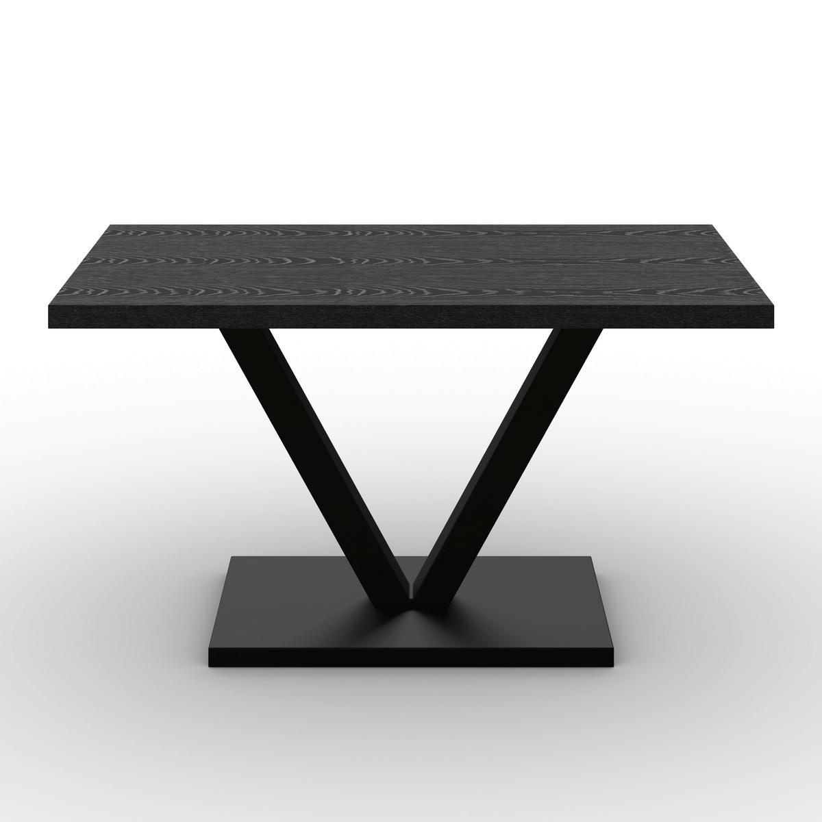 Esstisch Loca Holz/MDF Schwarz ca. 140x80x76 cm - Schwarz, MODERN, Holz/Holzwerkstoff (140/76/80cm) - Bessagi Home