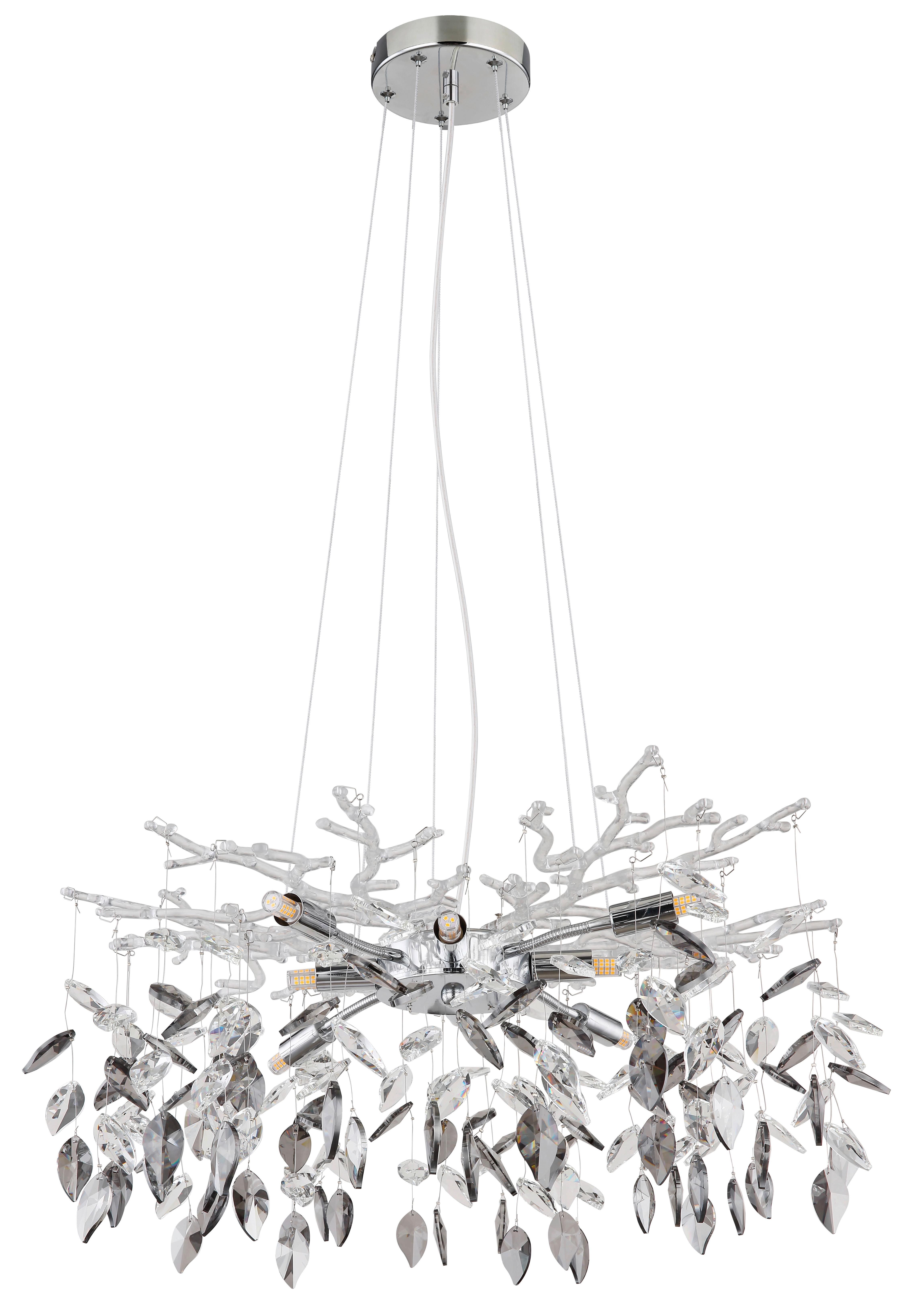 Kronleuchter 64133-8 - Design, Glas/Metall (61/120cm) - Globo