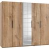 Ormar S Klasičnim Vratima Level 36 A - boje hrasta/boje kroma, Moderno, drvni materijal (250/216/58cm) - Modern Living
