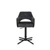 BARPALL VALLETTA - svart/antracit, Klassisk, metall/textil (57/92-119/52cm) - Premium Living
