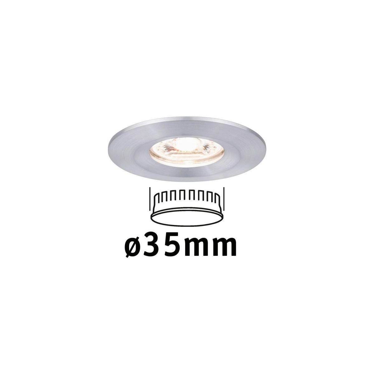 LED-Deckenleuchte Nova mini in Alufarben max. 4 Watt - Alufarben, Basics, Metall (6,5cm) - Paulmann