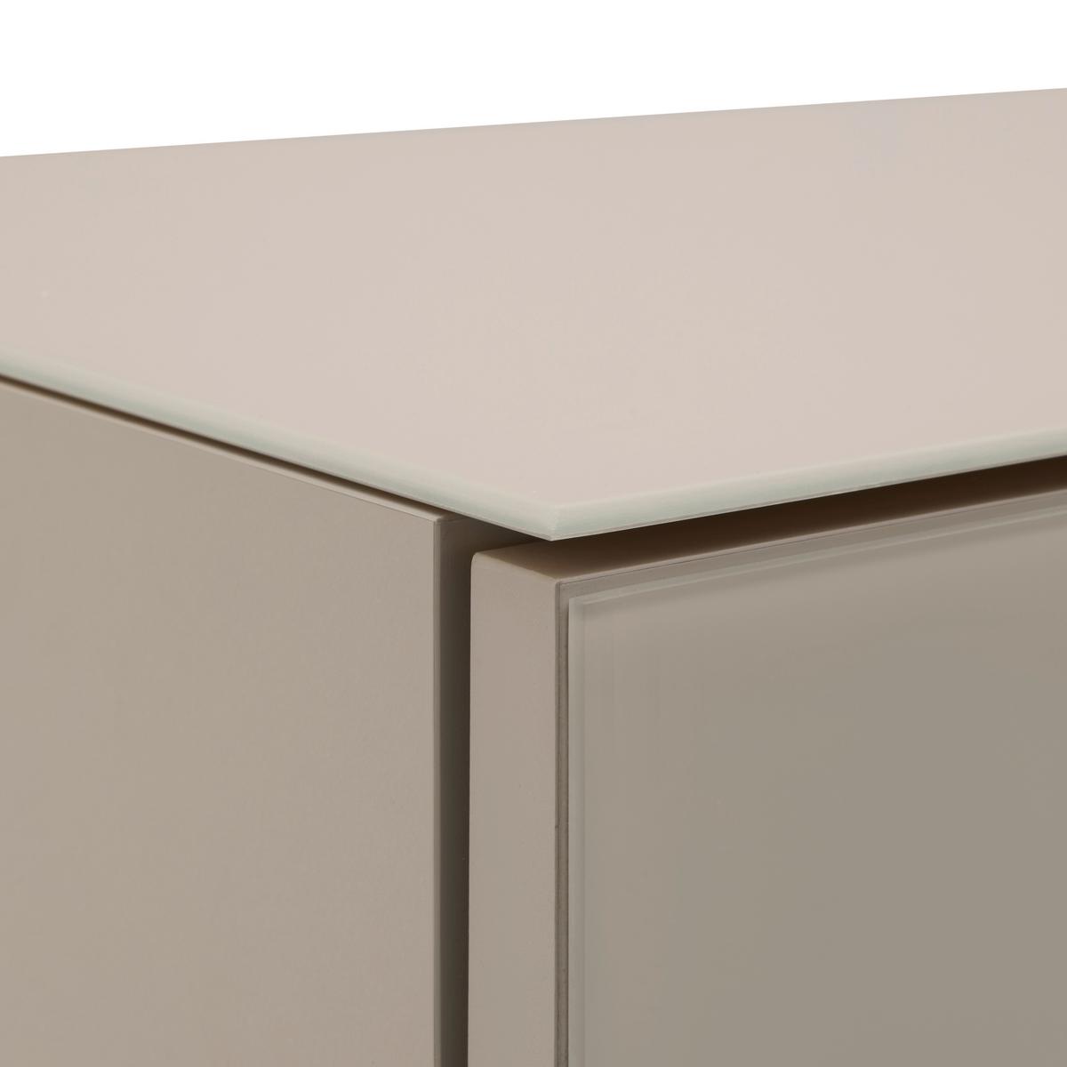 TV-Element Siena Kaschmir - Chromfarben/Kaschmir, MODERN, Glas/Holzwerkstoff (226/55/40cm) - Premium Living