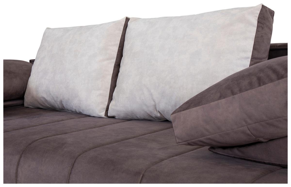 Zofa S Posteljno Funkcijo Sevilla, Rjava / Bež - srebrne barve/bež, Moderno, tekstil/les (200/100/75cm) - Mömax