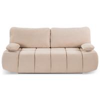 Schlafsofa Lauder Beige - Beige/Schwarz, Basics, Holz/Kunststoff (207/93/105cm) - MID.YOU