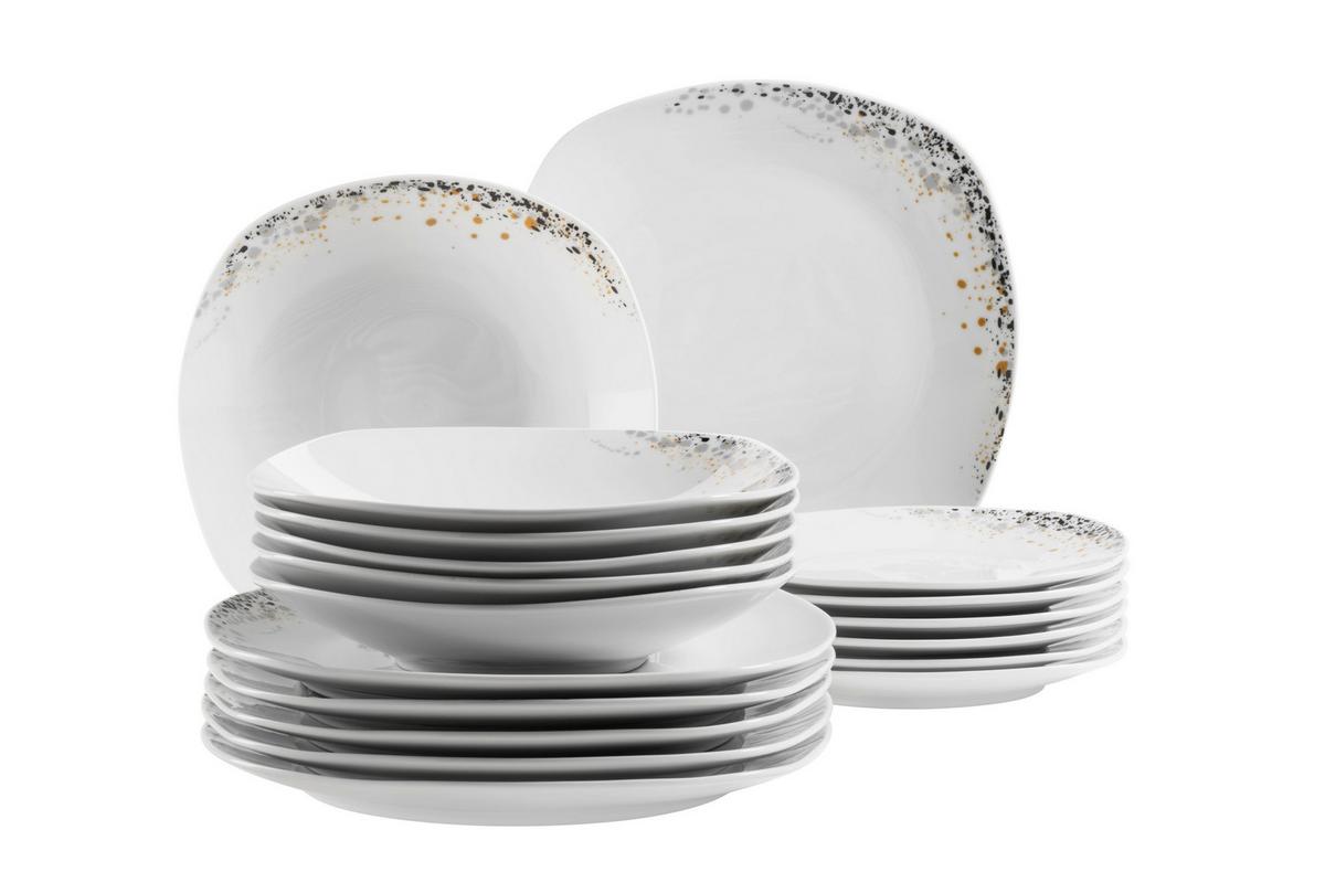 SERVICE DE TABLE SPACE DUST - Weiss, Basics, Keramik - Mäser