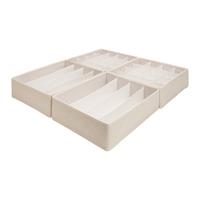 Set Škatel Za Shranjevanje Louis - 4 Kos - bež, Moderno, papir/tekstil - Mömax