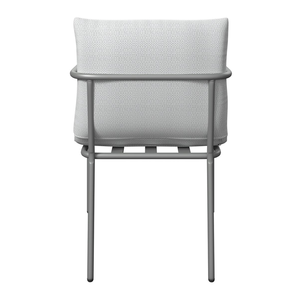 Gartentischgruppe Kanada Creme/Hellgrau - Creme/Hellgrau, MODERN, Glas/Textil