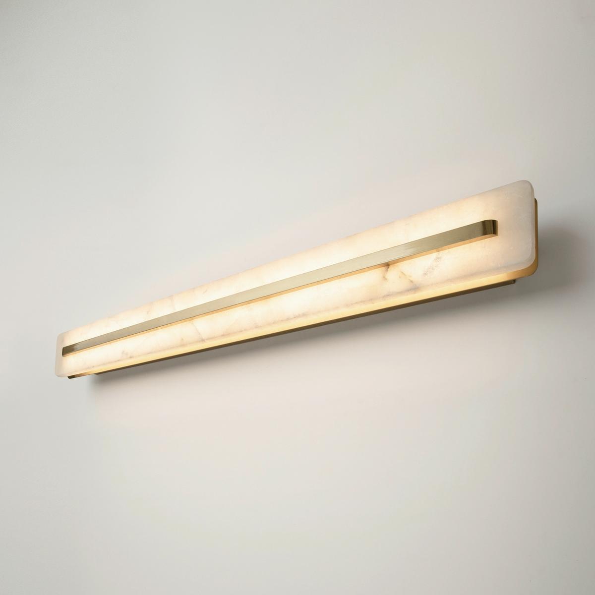 WANDLEUCHTE ALBATRE - Messingfarben, Design, Metall (6,6/8/80cm) - MAYTONI