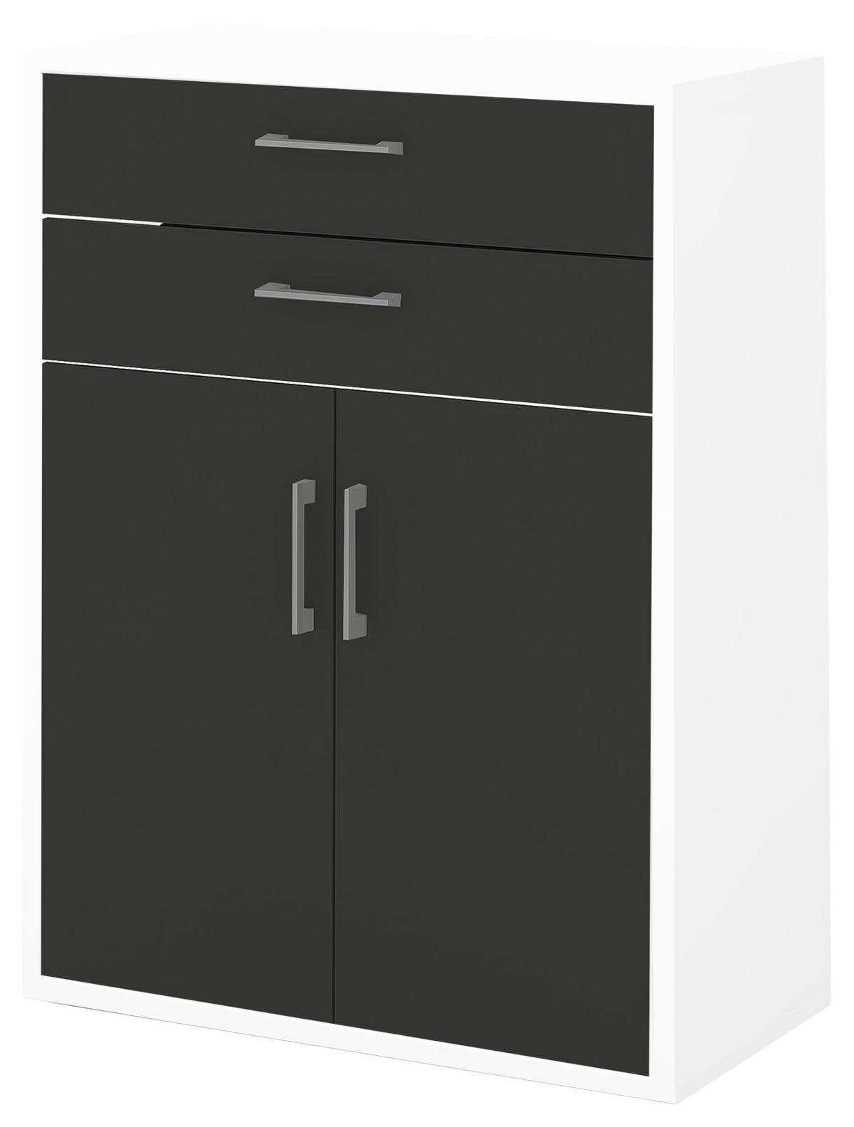 Türenset Big Profi Office - Anthrazit/Alufarben, Modern, Holzwerkstoff/Metall (77/104/40cm) - Mömax