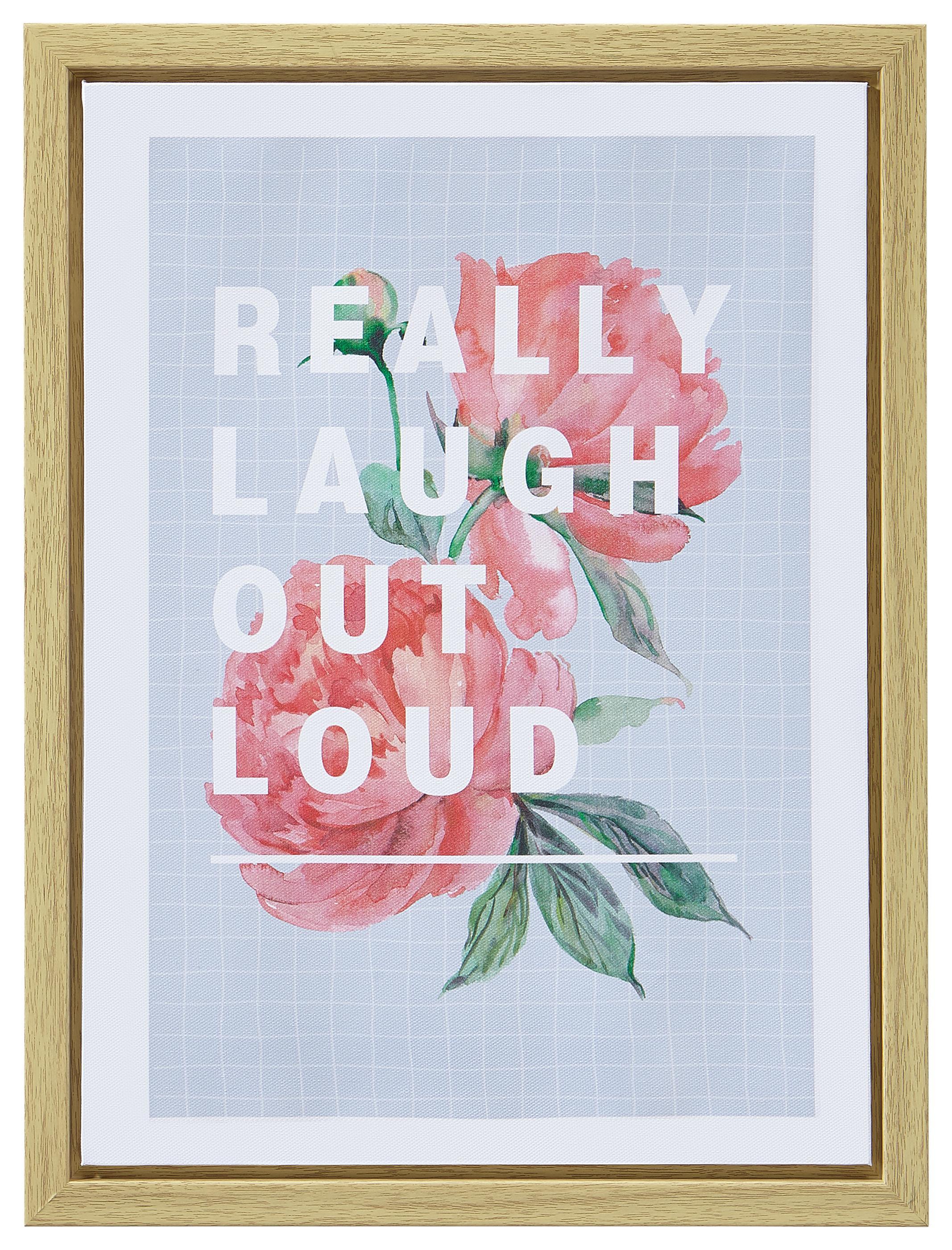 Keilrahmenbild Cherly Bunt - Multicolor/Kieferfarben, Kunststoff/Textil (30/40/2,5cm) - Mömax modern living