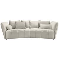 Boxspringsofa Sofi Beige - Beige/Schwarz, MODERN, Textil (294/93/152cm) - Premium Living