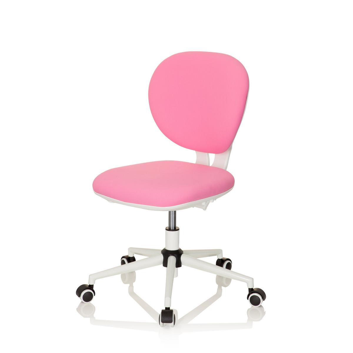Jugenddrehstuhl Kid Vivo Stoff Pink/Weiß - Pink, Basics, Kunststoff (43/82-95/56cm) - MID.YOU