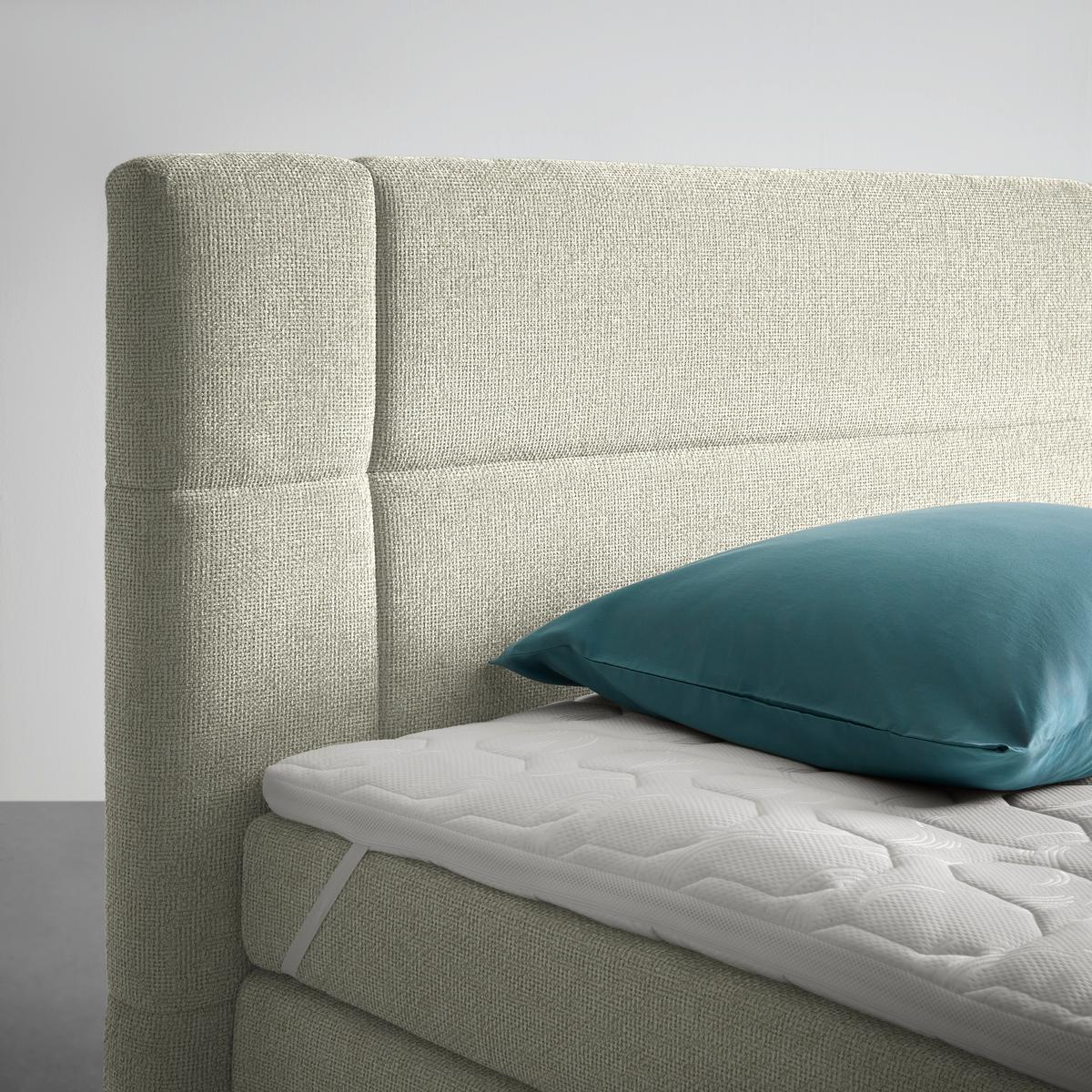 Boxspring Krevet Palace - svijetlo siva, Konvencionalno, tekstil/plastika (160/200cm) - Premium Living