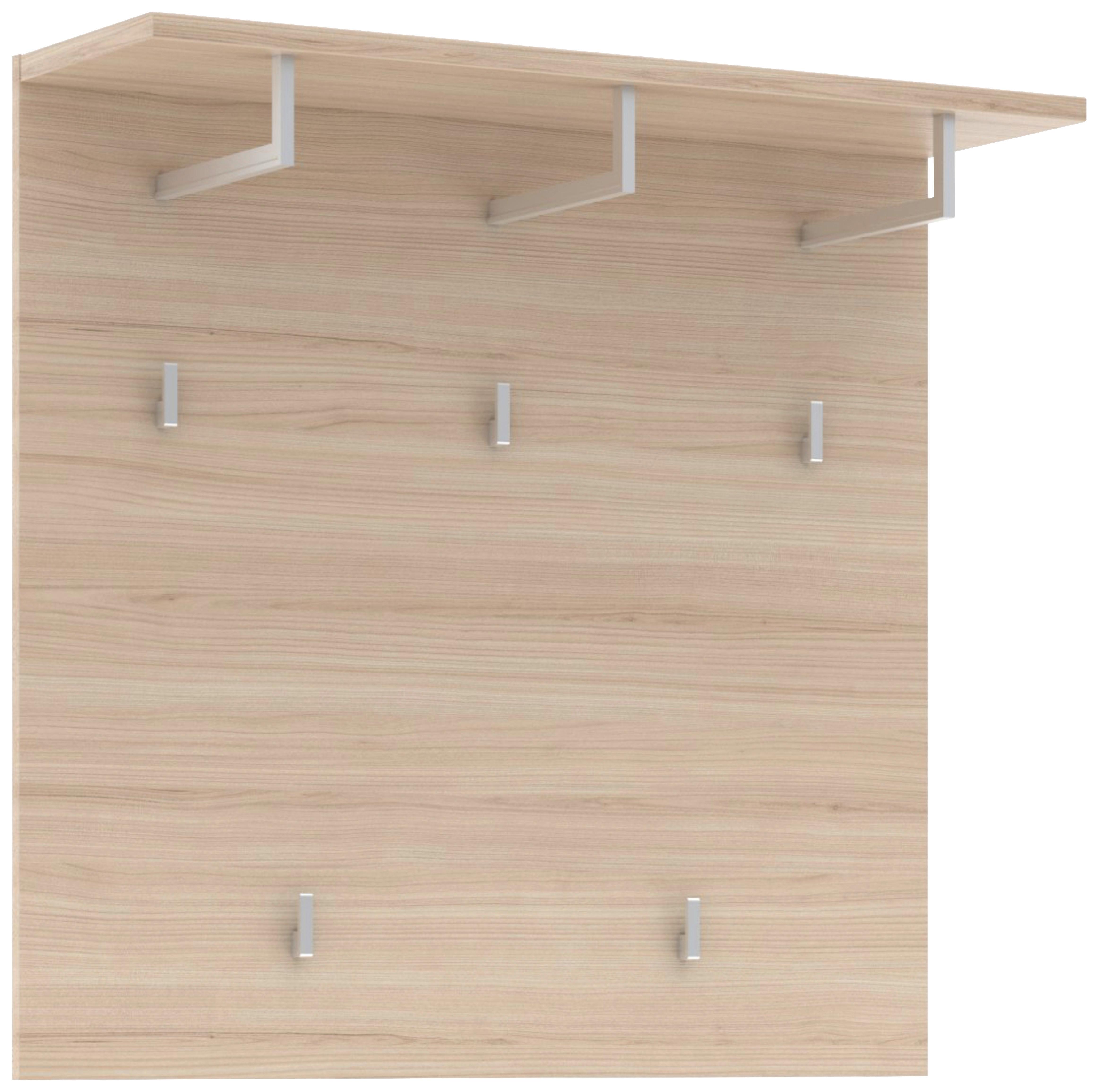 Garderobenpaneel Siena Eichefarben - Eichefarben, MODERN, Holzwerkstoff (90/86/28cm) - Mömax