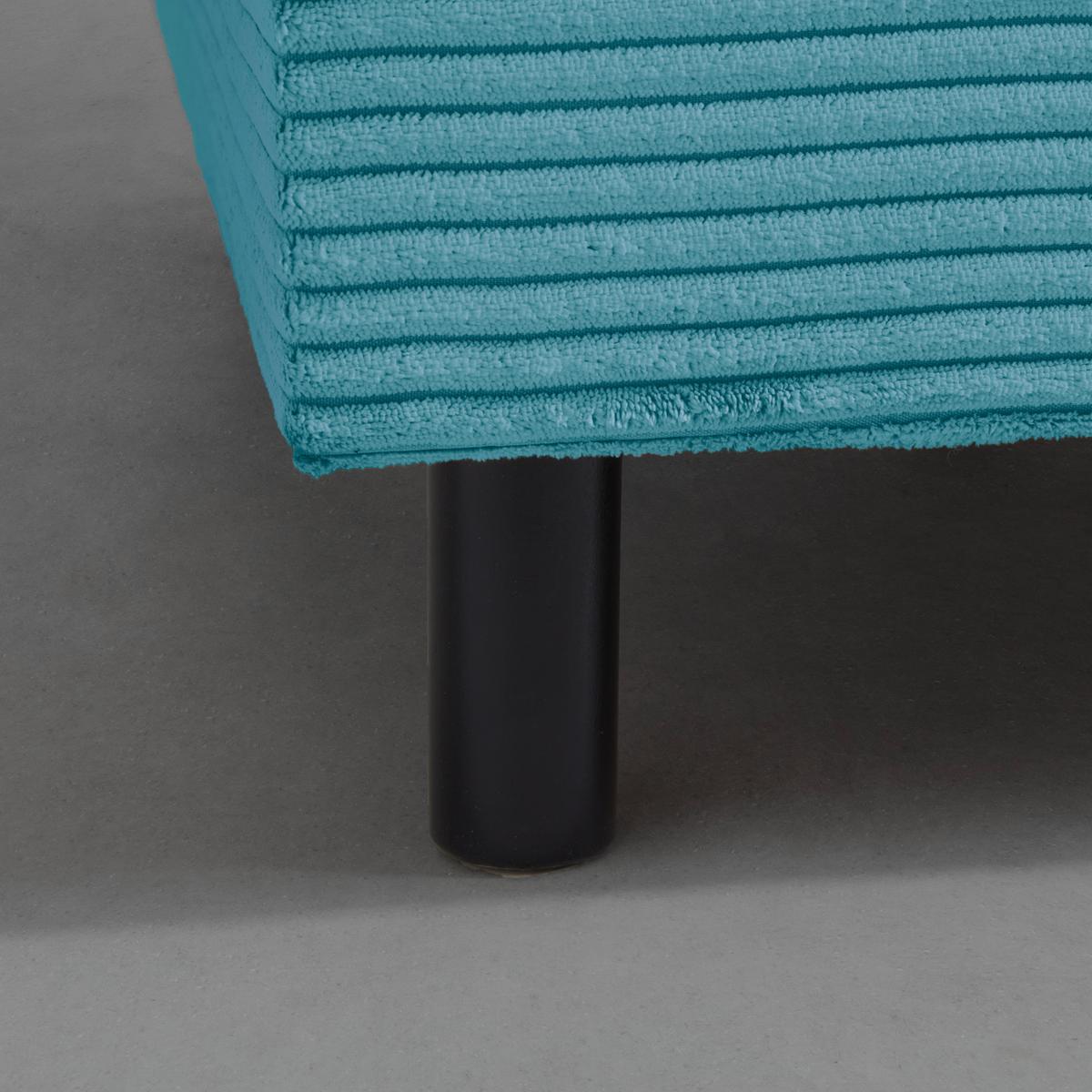 Liege Nova Petrol - Petrol/Schwarz, MODERN, Holz/Textil (145/62/85cm) - Mömax