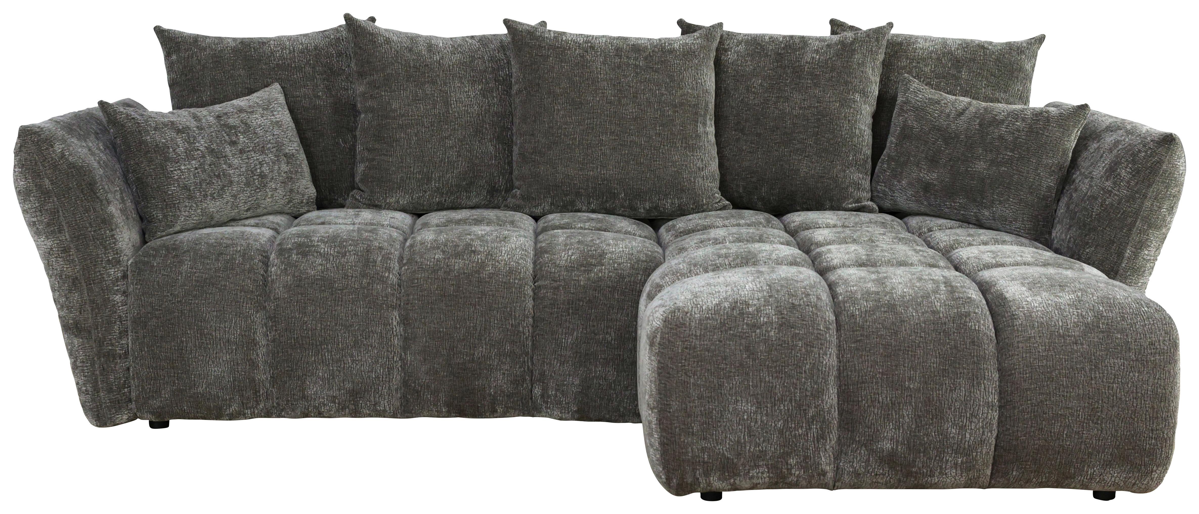 Kutna Garnitura Cammellio - tamno siva/crna, Moderno, tekstil (296/189cm) - Mömax