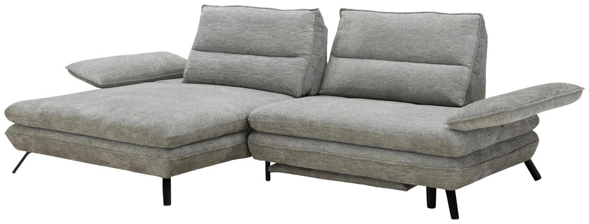 Kutna Garnitura Castello - siva/crna, Moderno, drvo/metal (110/174/97/276cm) - Mömax