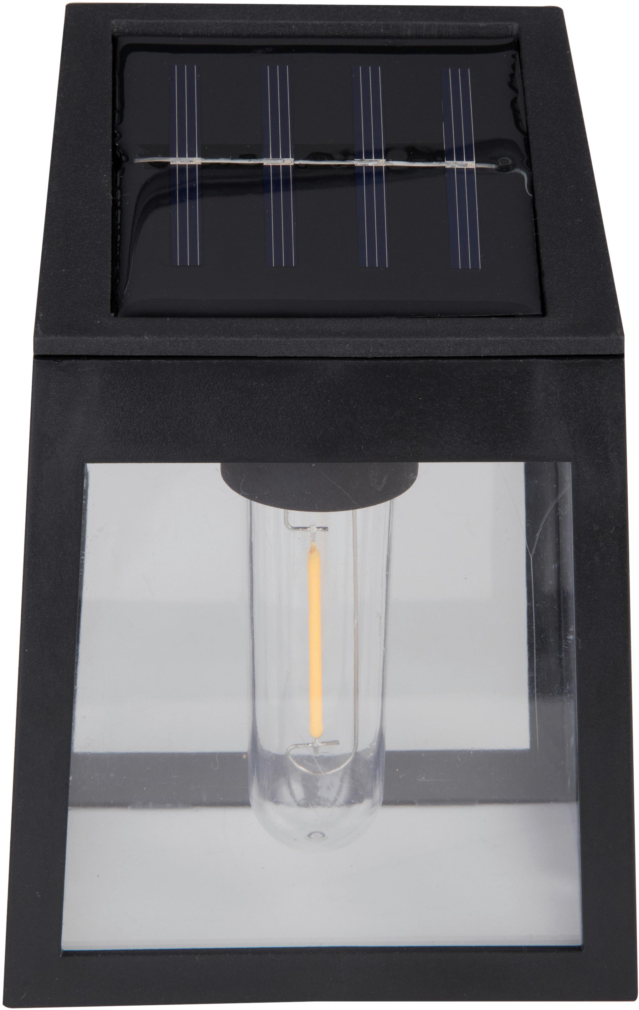 Solarleuchte Dilara in Schwarz - Schwarz, Modern, Kunststoff (9,3/6,5/13cm) - Modern Living