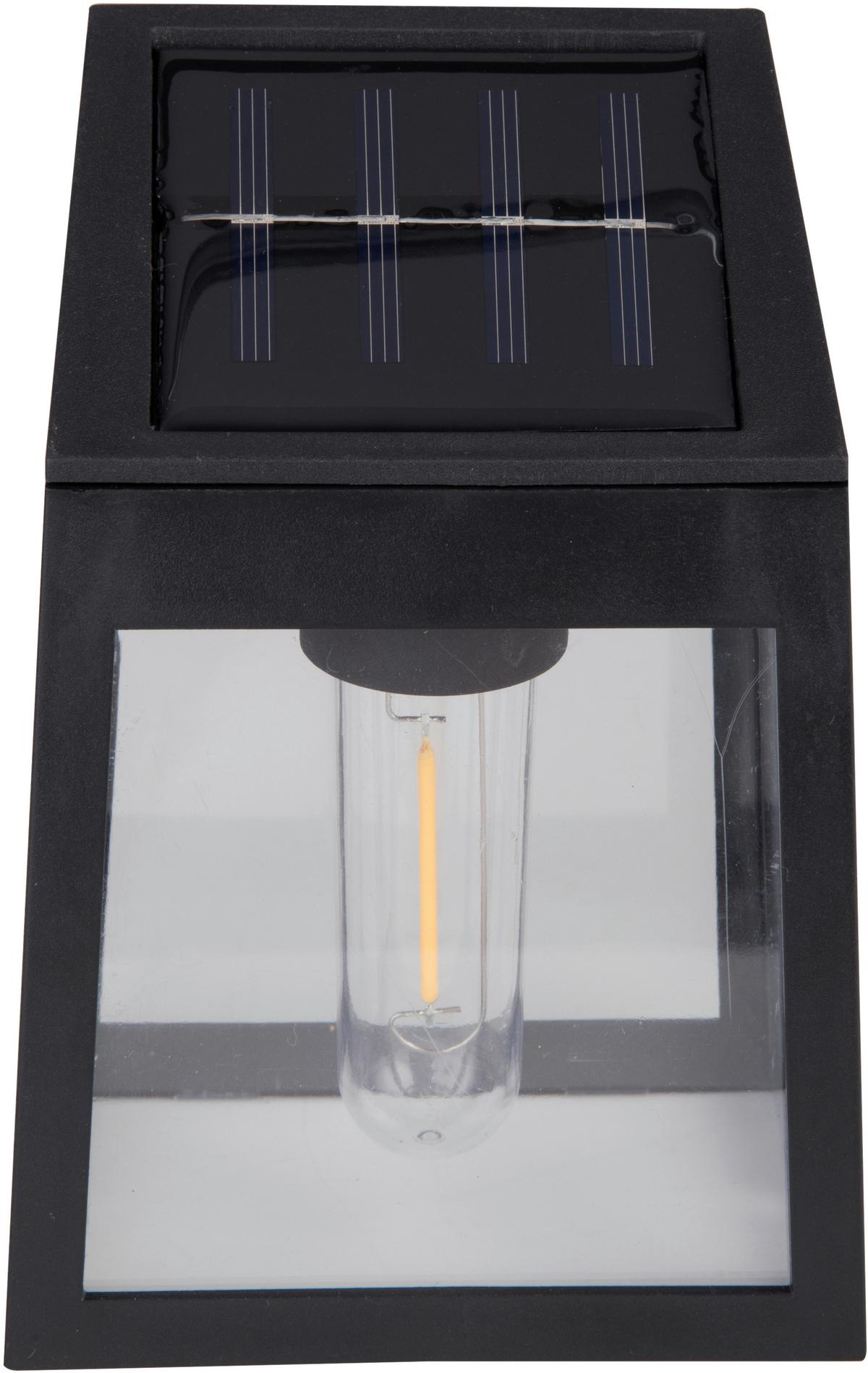 Solarleuchte Dilara in Schwarz - Schwarz, Modern, Kunststoff (9,3/6,5/13cm) - Modern Living