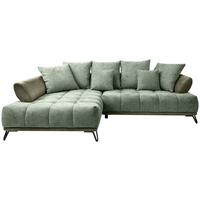 Ugaona Garnitura Largo N - zelena/crna, Moderno, tekstil/metal (184/262cm) - Modern Living