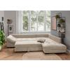 CANAPÉ D'ANGLE ALVITO - gris/Beige, Design, textile/bois (298/202cm) - P & B