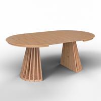Esstisch Ausziehbar Ennio Mdf Eichefarben Ca.120-200x120cm - Eichefarben, Modern, Holz/Holzwerkstoff (120-200/76/120cm) - Bessagi Home