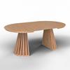 UTDRAGBART BORD ENNIO - ekfärgad, Modern, trämaterial/trä (120-200/76/120cm) - Bessagi Home