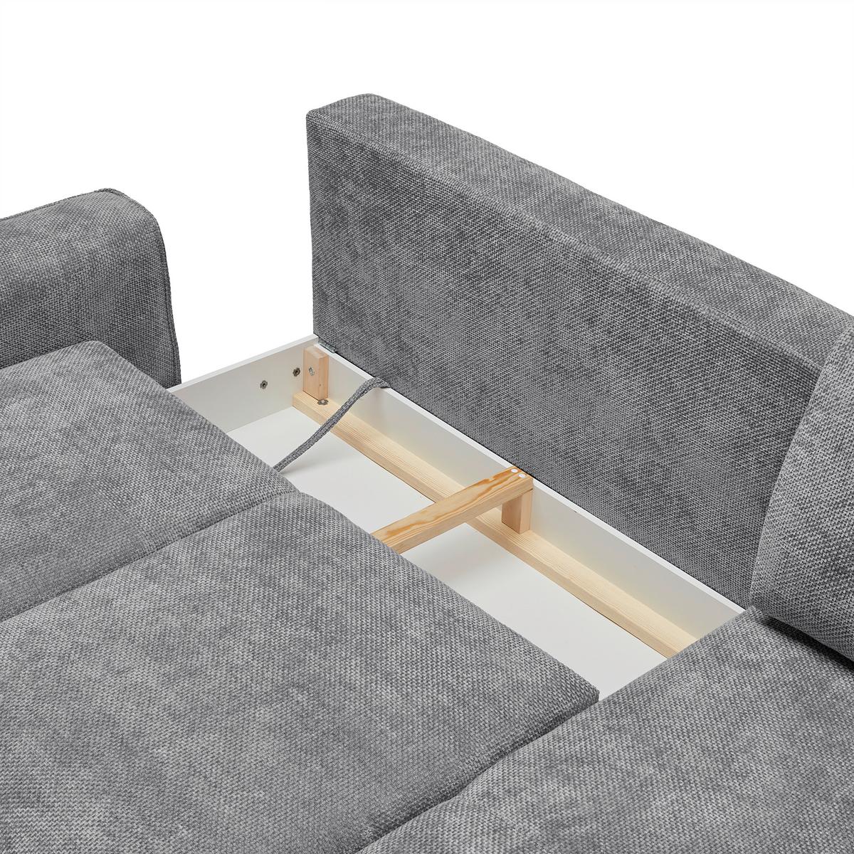 Canapea modulara CUSTOM - gri, Modern, textil (255/85/164cm) - Mömax