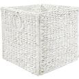 Regalkorb Bea Weiß - Weiß, ROMANTIK / LANDHAUS, Naturmaterialien/Metall (33/32/33cm) - Zandiara Regalkorb Bea Weiß - Weiß, ROMANTIK / LANDHAUS, Naturmaterialien/Metall (33/32/33cm) - Zandiara