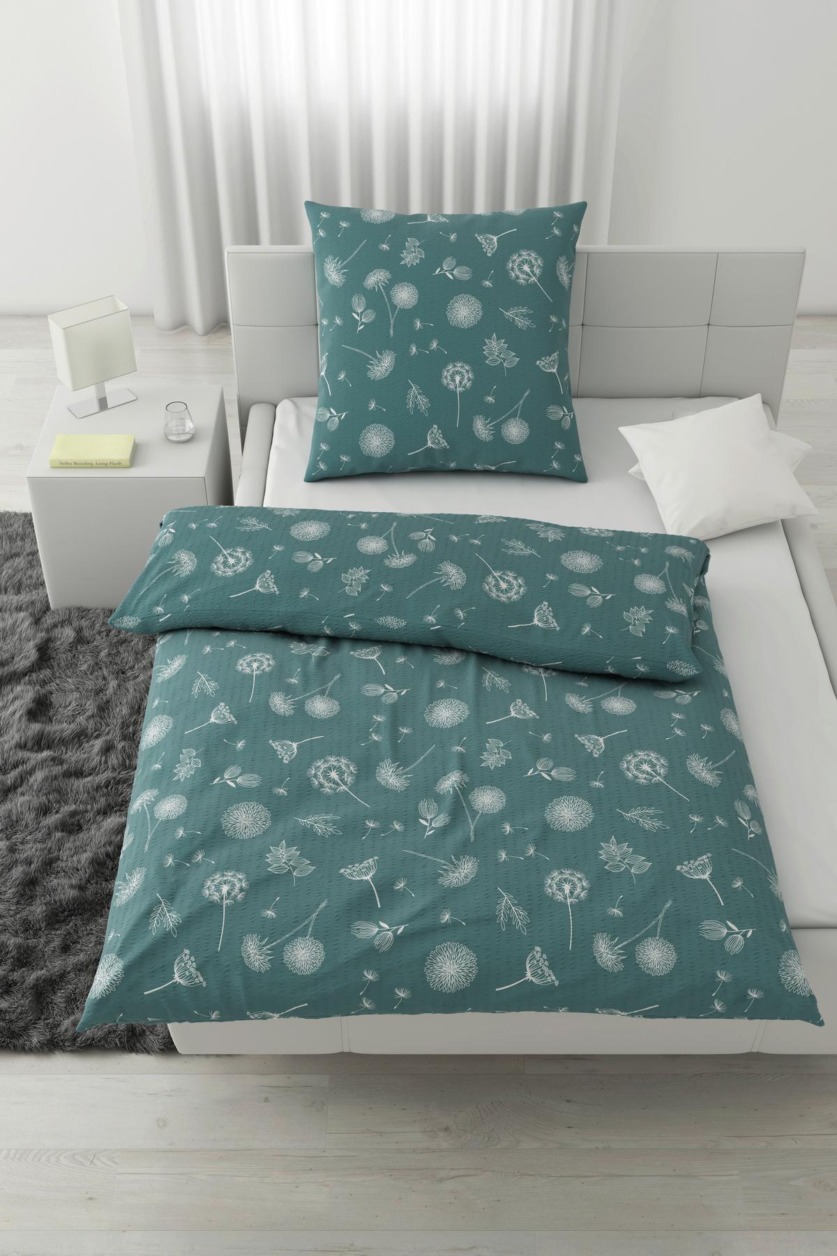 Bettwäsche Pusteblume Blau ca. 135x200cm - Blau, KONVENTIONELL, Textil (135/200cm) - Modern Living