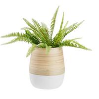 Kaspó Naturelle - natúr/fehér, Konventionell, természetes anyagok (16/19cm) - Zandiara