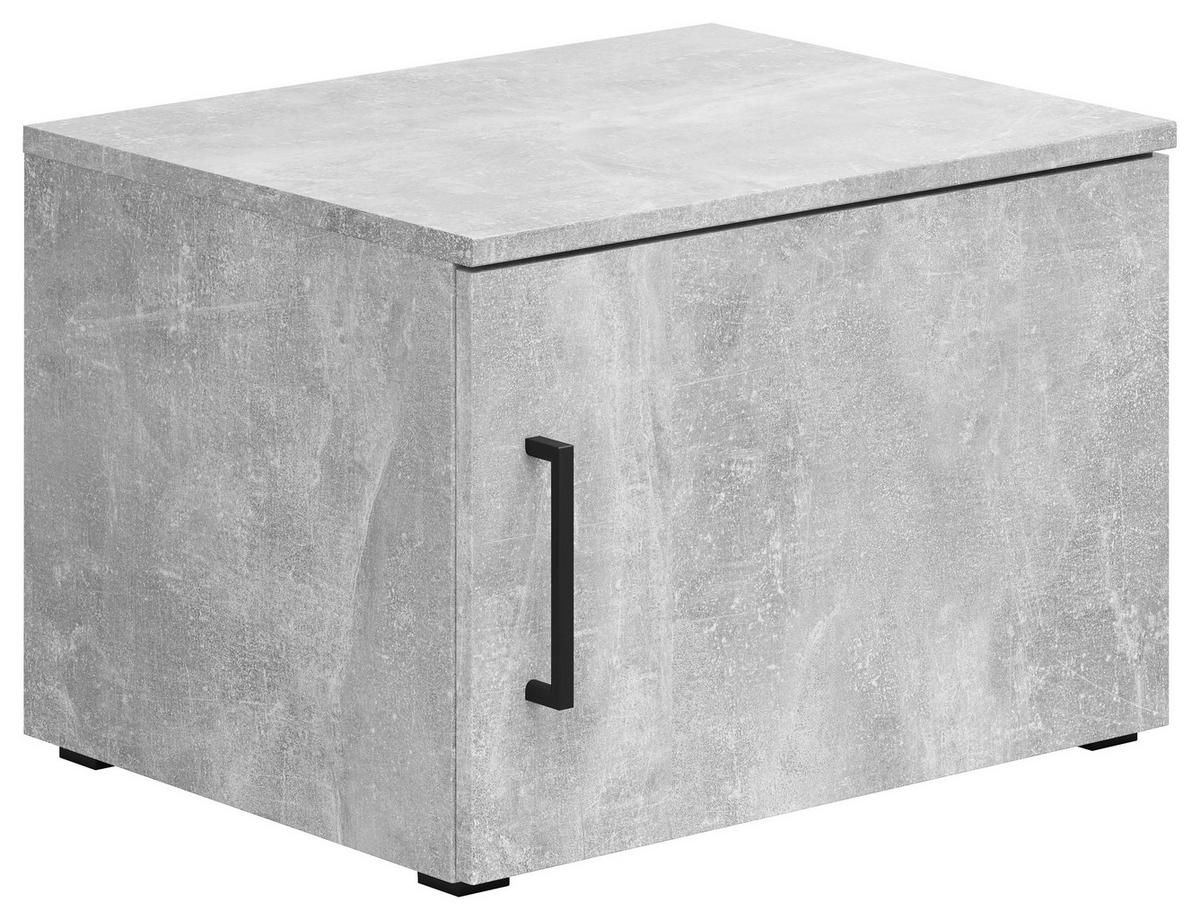 Aufsatzschrank Multistauraum Grau - Schwarz/Grau, MODERN, Holzwerkstoff/Kunststoff (50/35/40cm) - Mömax