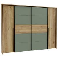 Kombinirana Omara Za Oblačila Narago, Hrast, Zelena , 270cm - bela/zelena, Konvencionalno, kovina/umetna masa (270,3/210/61,2cm) - Mömax