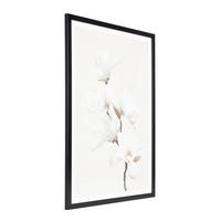 Druckgrafik Roberval Weiß/Beige/Schwarz ca. 53x73cm - Pink/Beige, Trend, Glas/Papier (53/1,6/73cm) - Eglo