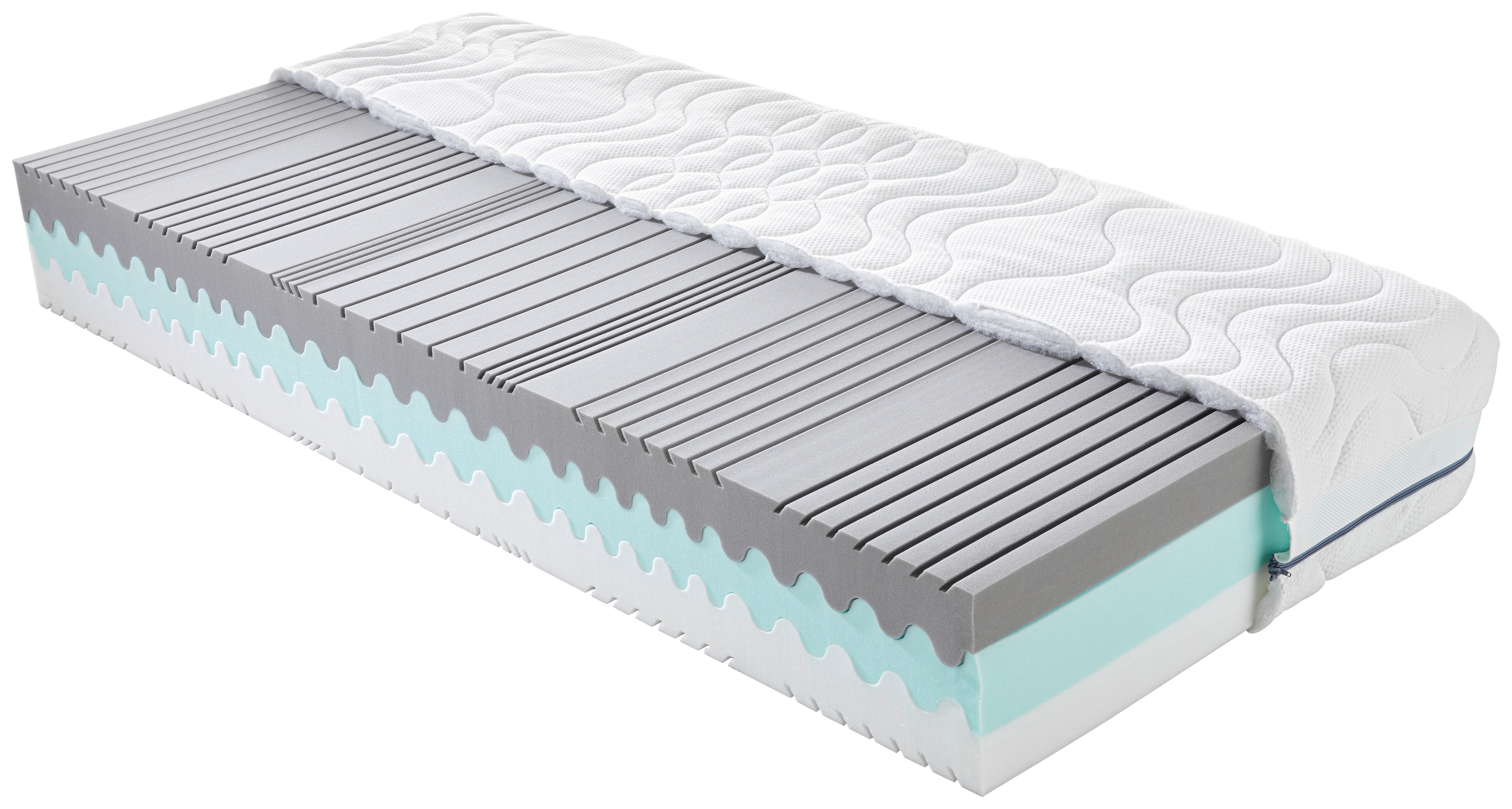 Ležišče Iz Udobne Pene Wave-Deluxe, Ca. 180x200 Cm - bela, tekstil (180/200cm) - Nadana