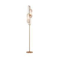 STEHLEUCHTE MARMO - Weiss/Goldfarben, Trend, Stein/Metall (23/160cm) - MAYTONI